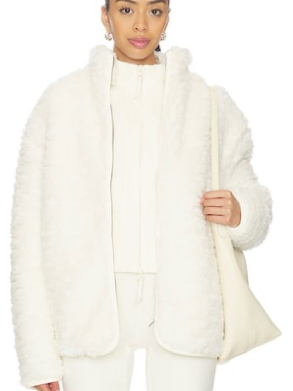 Skims | NWT $358 Oversized Faux Fur Zip Up SHERPA/TEDDY | Large